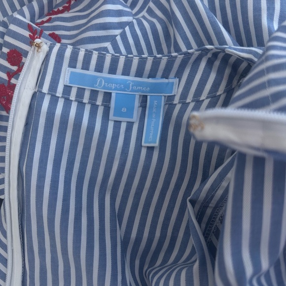 Draper James Striped Mini Dress with Ruffle Detail - Picture 10 of 11